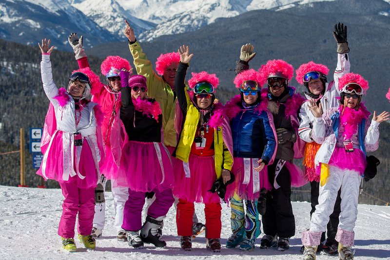 Vail Mountain Hosts World's Biggest Ski Day To Conquer Cancer: Pink Vail 2017